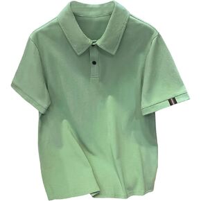 OYOANGLE Boy's Short Sleeve Collared Shirt Button Front Summer Casual Tee Top