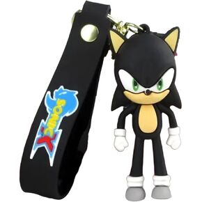 Sonic Keychain Kawaii Mini Figure Series Superhero Comic Book Forme Movie Blue & White The Hedgehog Shadow