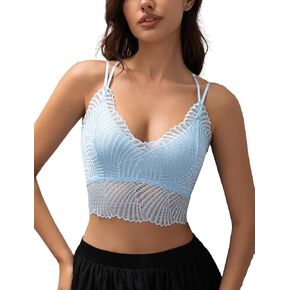 براليت الدانتيل للنساء الخامس Camisoles Racerback قمة محصول حزام قابل للتعديل