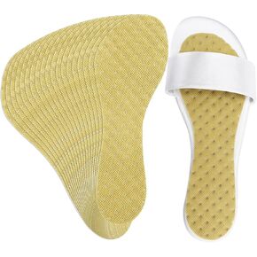 20 Pairs Disposable Shoe Liners for Sandals, Self-Adhesive Disposable Shoe Insert Insoles for Sweaty Feet, Non-Slip Sockless Insoles Adding Mint and Bamboo Charcoal for Odor Prevention