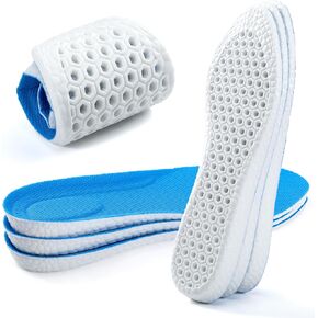 Xinifoot 3 أزواج امتصاص الصدمات التنفس ، حقوق أحذية رياضية للرجال والنساء مرنة مرونة ناعمة ، استبدال وسادة الاستبدال (L Men 9-10.5 / Women 11-12.5)