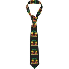 Juneteenth African American Freedom Black History June 19 Ties for Men Business Neck Ties Fashion Neckwear Novelty Casual Neckties Festival Outfits Accessory