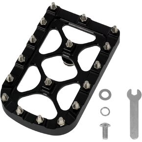 غطاء دواسة فرامل الدراجات النارية غطاء MX على الطرق الوعرة الأوتاد خطوة لوحة ملائمة لهارلي Softail FL 1986-2017 Dyna FLD 2012-2016 Train Trike 1980-2023 (Black)
