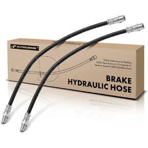 A-Premium Front Brake Hydraulic Hoses Compatible with Select Mercedes-Benz and Chrysler Models - C-Class C230 C280 C300, CLK320 CLS450, E-Class E320 E420 E550, S-Class, Crossfire(Pack of 2)