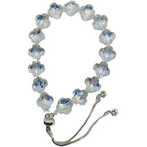 New Designed Iridescent Crystal Beaded Bracelet with Dangling Charms And Women's Gifts.The Sugar Austrian Crstal Bracelet is a Delicate Gorgeous Bracelet for Lady With Adjustable Elasticity