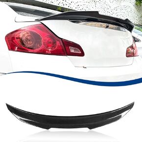 Real Carbon Fiber Rear Spoiler PSM-Style Compatible with Infiniti (2014-2023 Sedan Q50 Q50S, PSM-Style)