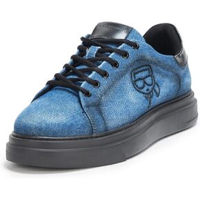 Karl Lagerfeld Paris Men's White Label Karl Denim Sneakers