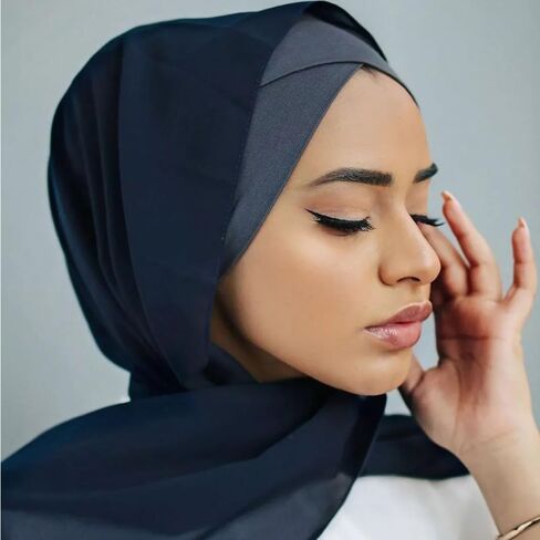 LMVERNA 4 Pieces Muslim Hijab Cap for Women Cross-Border Turban Underscarf Undercap Bonnet Islamic Jersey Tube Caps in Saudi Arabia