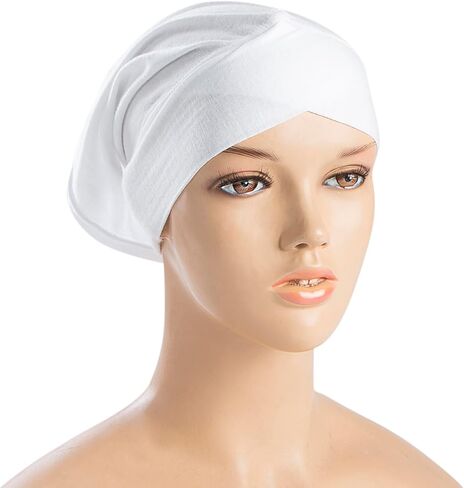 LMVERNA 4 قطع غطاء الحجاب المسلم للنساء عمامة عبر الحدود تحت سقف قبعات أنبوب القميص الإسلامي الإسلامي الإسلامي in Kuwait