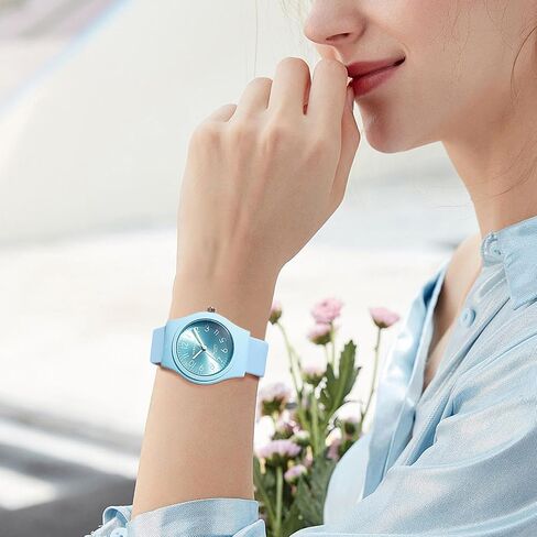 Avaner Silicone Strap Wrist Hatse Tenshand Quartz Candy Color Sports Wristwatch in Kuwait
