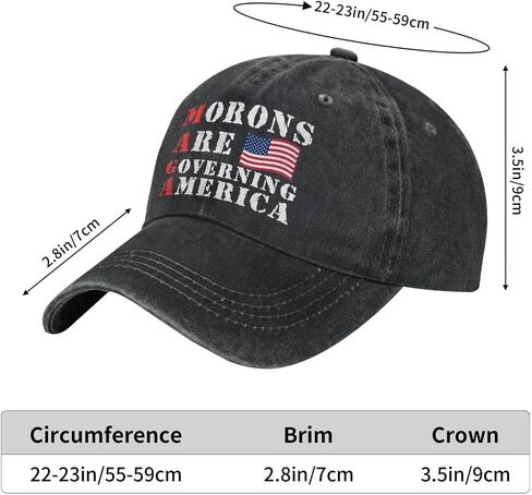 Morons are Governing America Hat for Men Political Womens Baseball Hats in Saudi Arabia