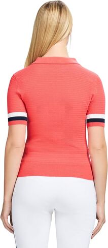 IZOD Women's Short Sleeve Sweater Performance Stretch Golf Collared Polo in Saudi Arabia