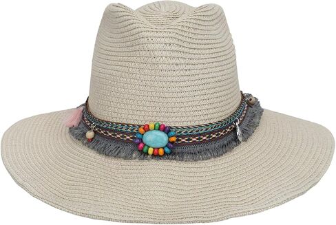 Mens Womens Western Cowboy Straw Hat Classic Brown Cowgirl Woven Sun Hat Roll Up Fedora Hat in Saudi Arabia