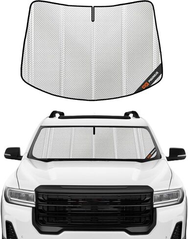 Windshield Sun Shade for 2017-2023 GMC Acadia. 2024 Upgrade Reflective Aluminum Film Front Window Sunshade for Maximum Interior Protection in Saudi Arabia