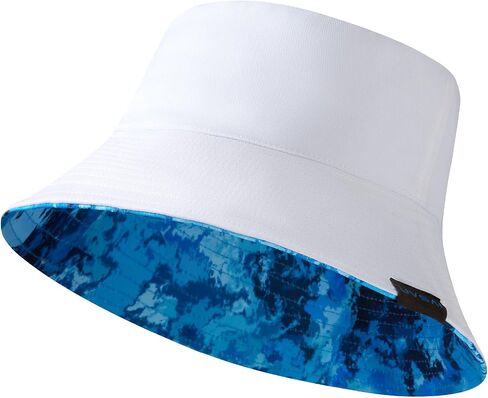 UPF 50+ Reversible Foldable Sun Bucket Hat for Hiking Fishing Beach Safari Men Women in Kuwait