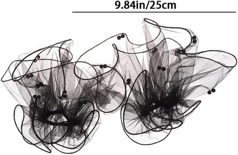 pearl Lace Mesh hand Sleeves Cuffs Elastic Bracelet Elegant Party Bride Wedding Women Girls Gloves Accessories in Kuwait