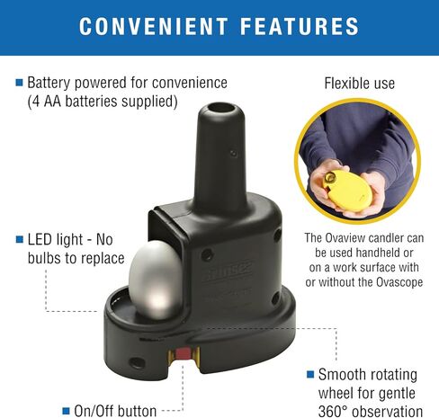 Brinsea Products Candling Lamp for Monitoring The Development of The Embryo within The Egg in Kuwait