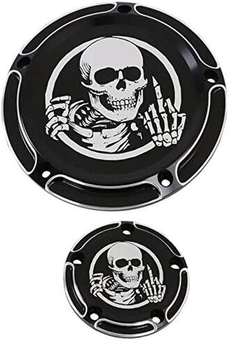 Aluminum Derby Cover Engine Timing Timer Cover Chain Inspection Cover for Harley Davidson Sportster Iron XL883 1200 Forty Eight Seventy Two 48 72 Nightster Roadster 2004-2019 3PCS (Black) in Saudi Arabia