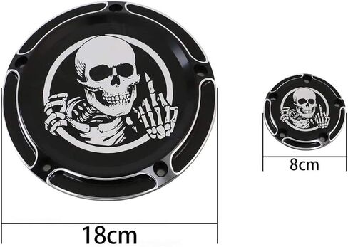 Aluminum Derby Cover Engine Timing Timer Cover Chain Inspection Cover for Harley Davidson Sportster Iron XL883 1200 Forty Eight Seventy Two 48 72 Nightster Roadster 2004-2019 3PCS (Black) in Saudi Arabia