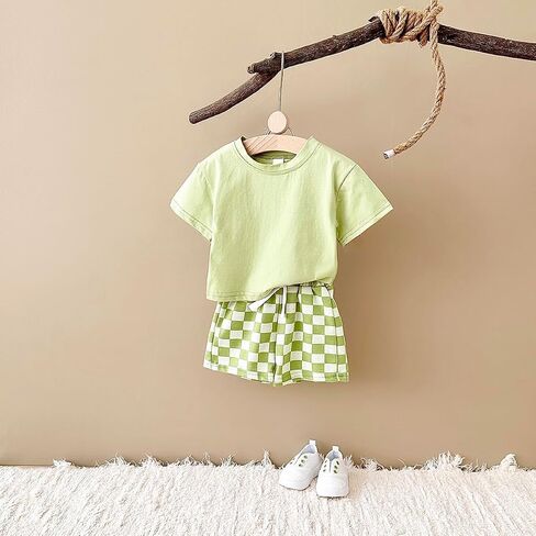 4Piece Baby Boys Summer Set Toddler Cotton Outfits 2 Short-Sleeve Tops + 2 Shorts in Saudi Arabia