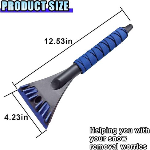 Ice Scraper for Car Windshield, No Scratch Car Window Frost Scraper with Foam Handle, Snow Removal Tool Accessories for Car, SUV, Truck (Green) in Saudi Arabia