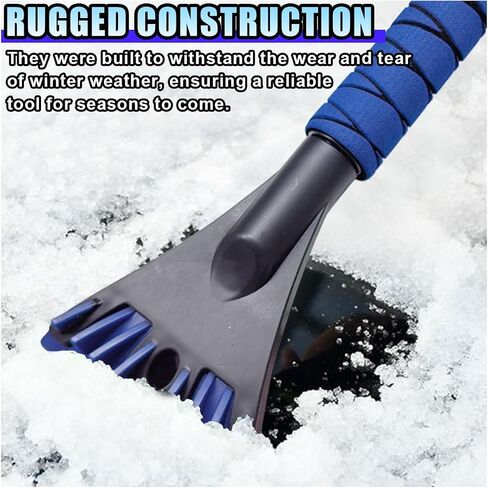 Ice Scraper for Car Windshield, No Scratch Car Window Frost Scraper with Foam Handle, Snow Removal Tool Accessories for Car, SUV, Truck (Green) in Saudi Arabia