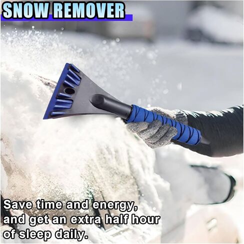 Ice Scraper for Car Windshield, No Scratch Car Window Frost Scraper with Foam Handle, Snow Removal Tool Accessories for Car, SUV, Truck (Green) in Saudi Arabia