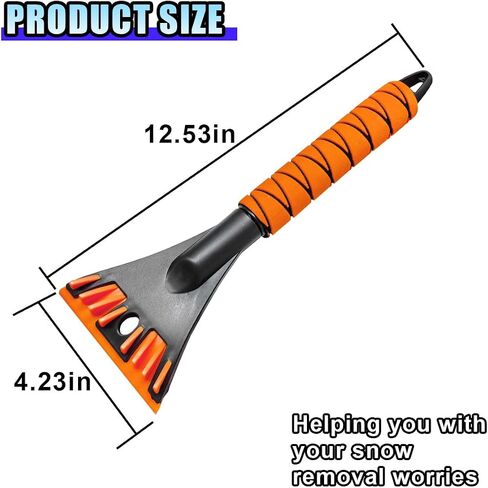 Ice Scraper for Car Windshield, No Scratch Car Window Frost Scraper with Foam Handle, Snow Removal Tool Accessories for Car, SUV, Truck (Green) in Saudi Arabia