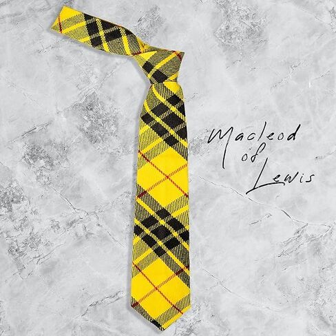 Neck Ties for Men, Tartan kilt Check Tie, Scottish Highland Tartan Neckties, Acrylic Clan Wool Men Ties in Saudi Arabia