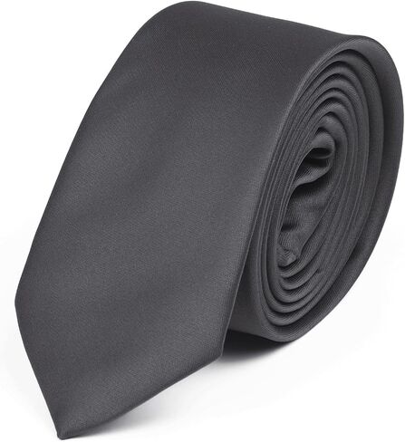 Necktie للرجال والنساء الصلبة لون رفيع التعادل 6 سم in Kuwait