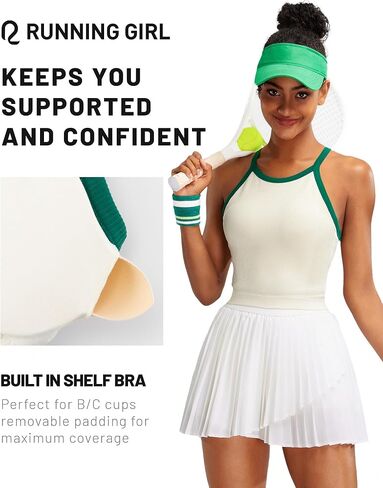 RUNNING GIRL Sports Bras for Women High Support Longline Sports Bra High Impact Workout Tank Tops Yoga Bra with Built in Bras in Saudi Arabia