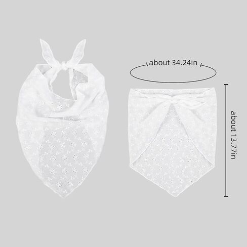 Hair Bandanas for Women Trendy Bandana Head Kerchief for Women’s Hair Cute Hair Scarf Headband White Adjustable Bandana in Kuwait