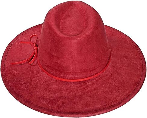 Fedora Hat for Women and Men, Classic Winter Wide Brim Felt Panama Hat Adjustable Suede Western Jazz Cap in Saudi Arabia