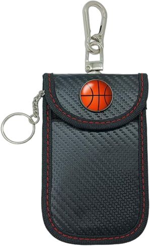 Car Key Faraday Bags, Faraday Pouch, Car RFID Blocking Holder Key Fob Protector Cage, Signal Block Anti-Theft Fob Case (US Flag, Black) in Saudi Arabia