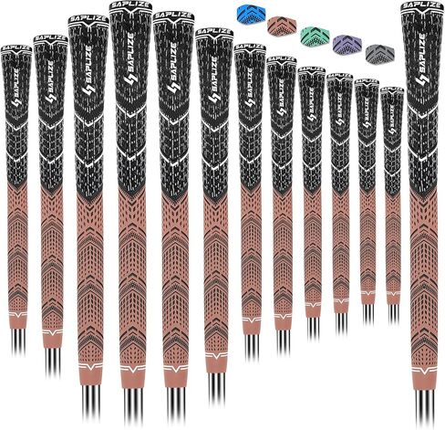 مقابض جولف Saplize Cross Cord 13 حزمة، تصميم مبتكر مضاد للانزلاق، 13 مقابض نادي جولف هجين، سلسلة CL09، أرجواني متوسط ​​الحجم in Kuwait