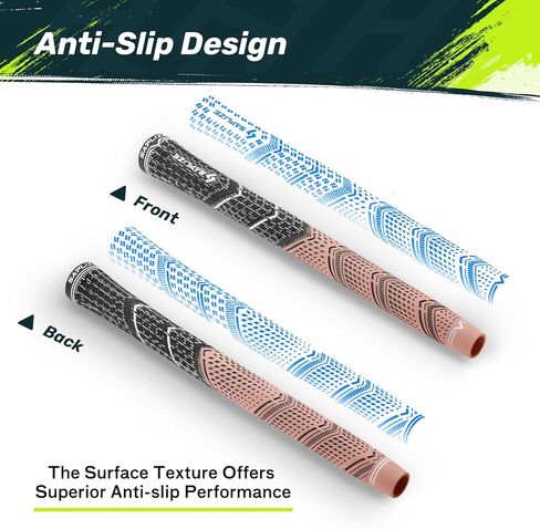 مقابض جولف Saplize Cross Cord 13 حزمة، تصميم مبتكر مضاد للانزلاق، 13 مقابض نادي جولف هجين، سلسلة CL09، أرجواني متوسط ​​الحجم in Kuwait