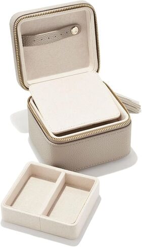 Kendra Scott Small Zip Jewelry Case ، Taupe in Saudi Arabia
