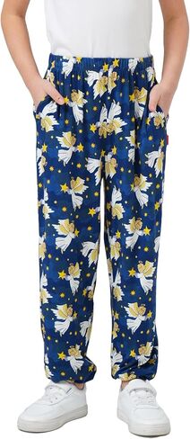 Bamboo Viscose Girls Pajama Pants Soft and Comfy Lounge Pajama Bottoms with Pockets in Saudi Arabia
