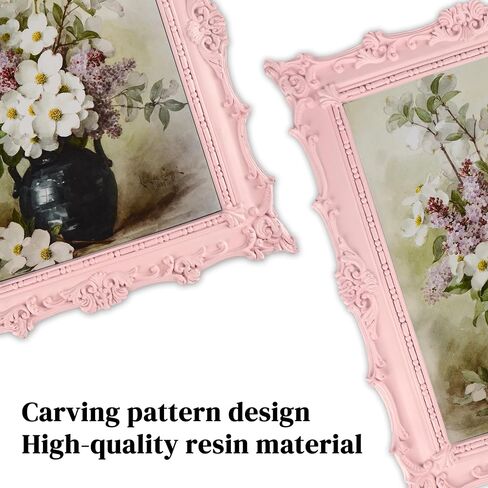 8x10 Vintage Picture Frame, Black Hand-Crafted Resin Picture Frame with Easel & Hook, Home Décor for Tabletop Wall Hanging in Saudi Arabia