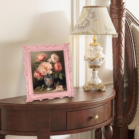 8x10 Vintage Picture Frame, Black Hand-Crafted Resin Picture Frame with Easel & Hook, Home Décor for Tabletop Wall Hanging in Saudi Arabia
