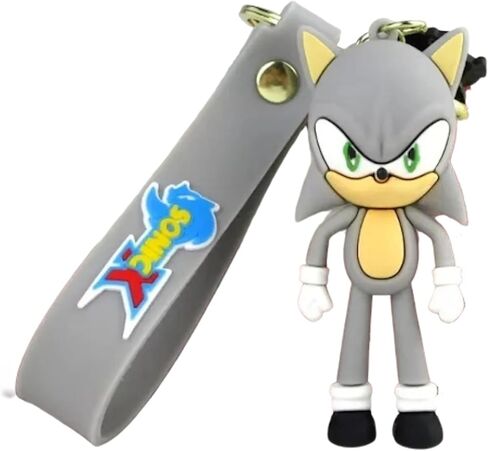 Sonic Keychain Kawaii Mini Figure Series Superhero Comic Book Character Movie Blue & White The hedgehog Shadow in Saudi Arabia