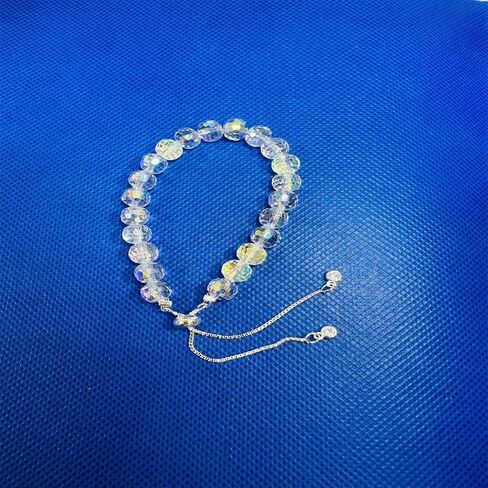 New Designed Iridescent Crystal Beaded Bracelet with Dangling Charms And Women's Gifts.The Sugar Austrian Crstal Bracelet is a Delicate Gorgeous Bracelet for Lady With Adjustable Elasticity in Saudi Arabia