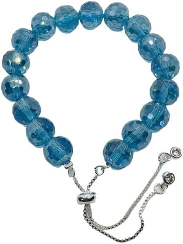 New Designed Iridescent Crystal Beaded Bracelet with Dangling Charms And Women's Gifts.The Sugar Austrian Crstal Bracelet is a Delicate Gorgeous Bracelet for Lady With Adjustable Elasticity in Saudi Arabia
