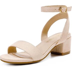 High Heels for Kids Open Toe Dress Shoes for Girls Ankle Strap Pump Shoes Flower Girl Sandals Wedding Party for Little Big Kids in Saudi Arabia