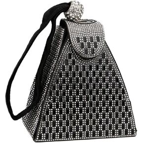 Pocadri Womens Shinny EveningBag Handbag Rhinestone Crystal Purses Elegant Formal Party Banquet Bridal Clutch