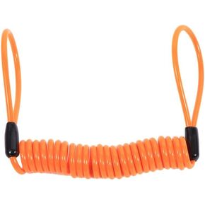VGEBY Motorcycle Bike Alarm Disc Lock Antitheft Security Spring Reminder Coil Cable ( Color : Yellow ) Motorcycle Disc Lock Security Cable Lock Disk Lock Reminder Cable Disc Lock Reminder