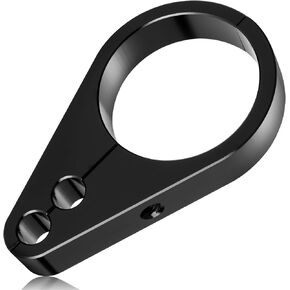 Mokitdora 1.5 "مقود أو إطار تثبيت مزدوج ثقب الخانق خط الفرامل خط الفرامل المشبك عالمي لهارلي والدراجات النارية الأخرى ، الأسود