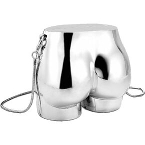 Design Evening Clutch Handbags Mini Silver Acrylic Purse for Women Novelty Funny Silver Crossbody Unique Shoulder Bag in Kuwait