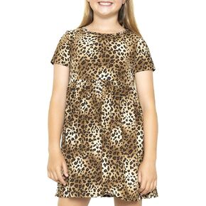 STRETCH IS COMFORT Youth Girl’s Oh So Soft Playtime T Shirt Dress Short Sleeve Casual Stretch Play Dresses|Little to Big Kids in Saudi Arabia
