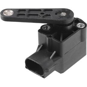 No.37140141444 Suspension Ride Height Level Sensor for BMW 325Ci 2001-2006 / Front Left Right Headlight Level Sensor/Durable Metal / 2 Pcs Black